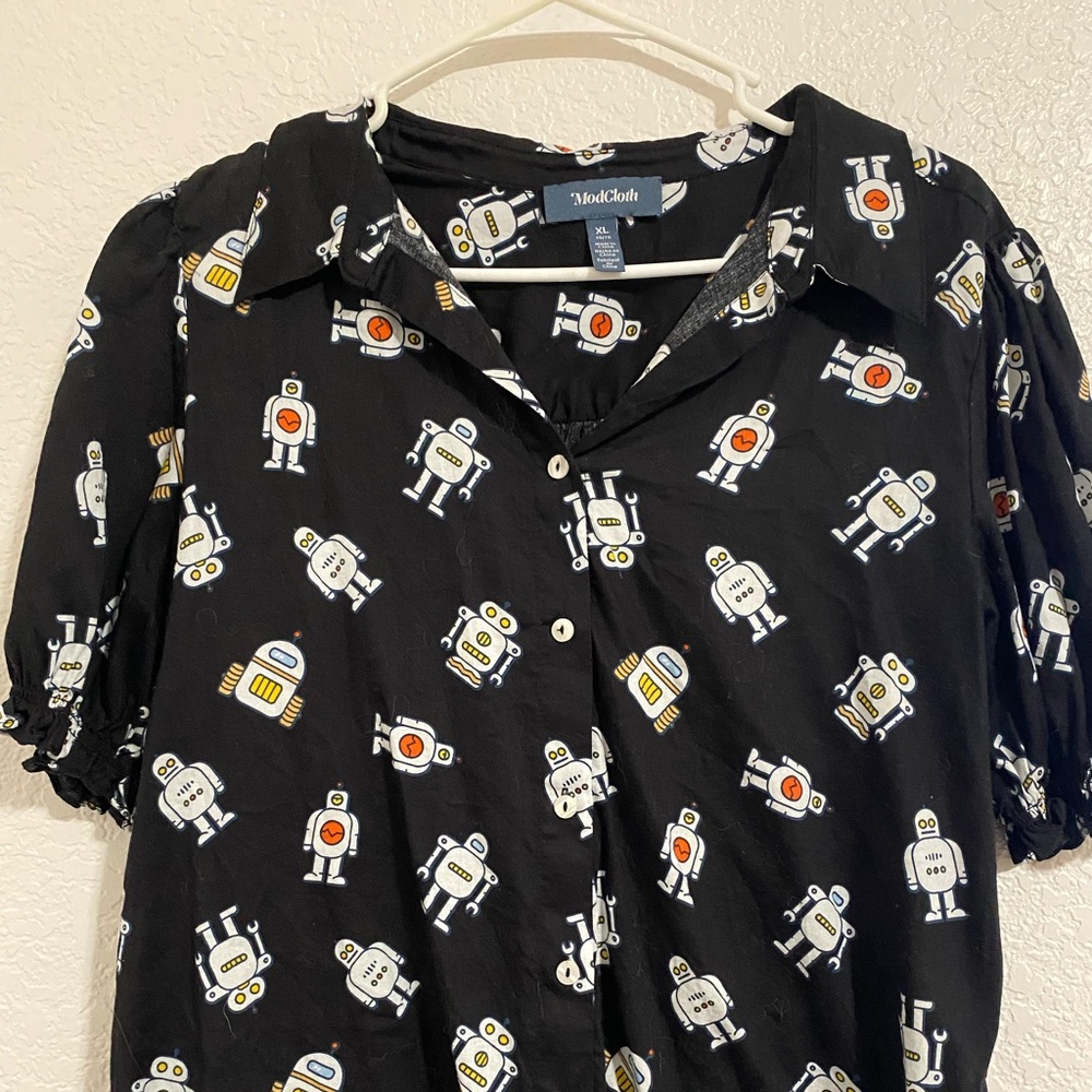 ModCloth robot blouse